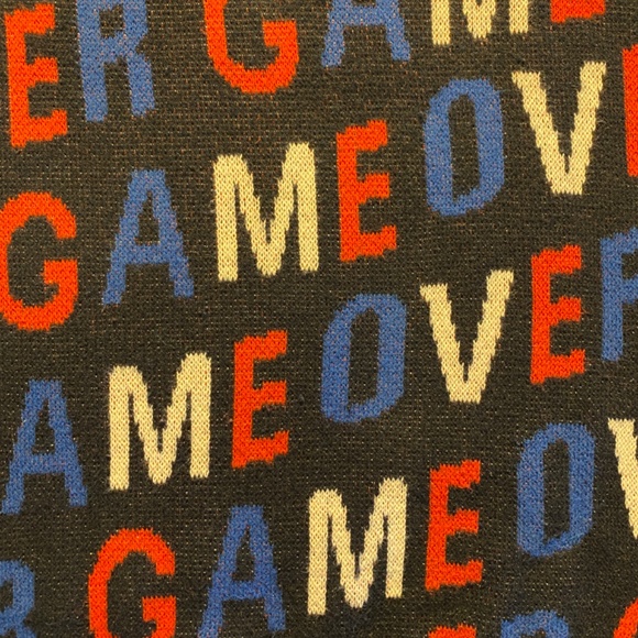 max - Men’s Sweater L – Bold “Game Over” Graphic - 100% Cotton - Knit - Picture 8 of 8
